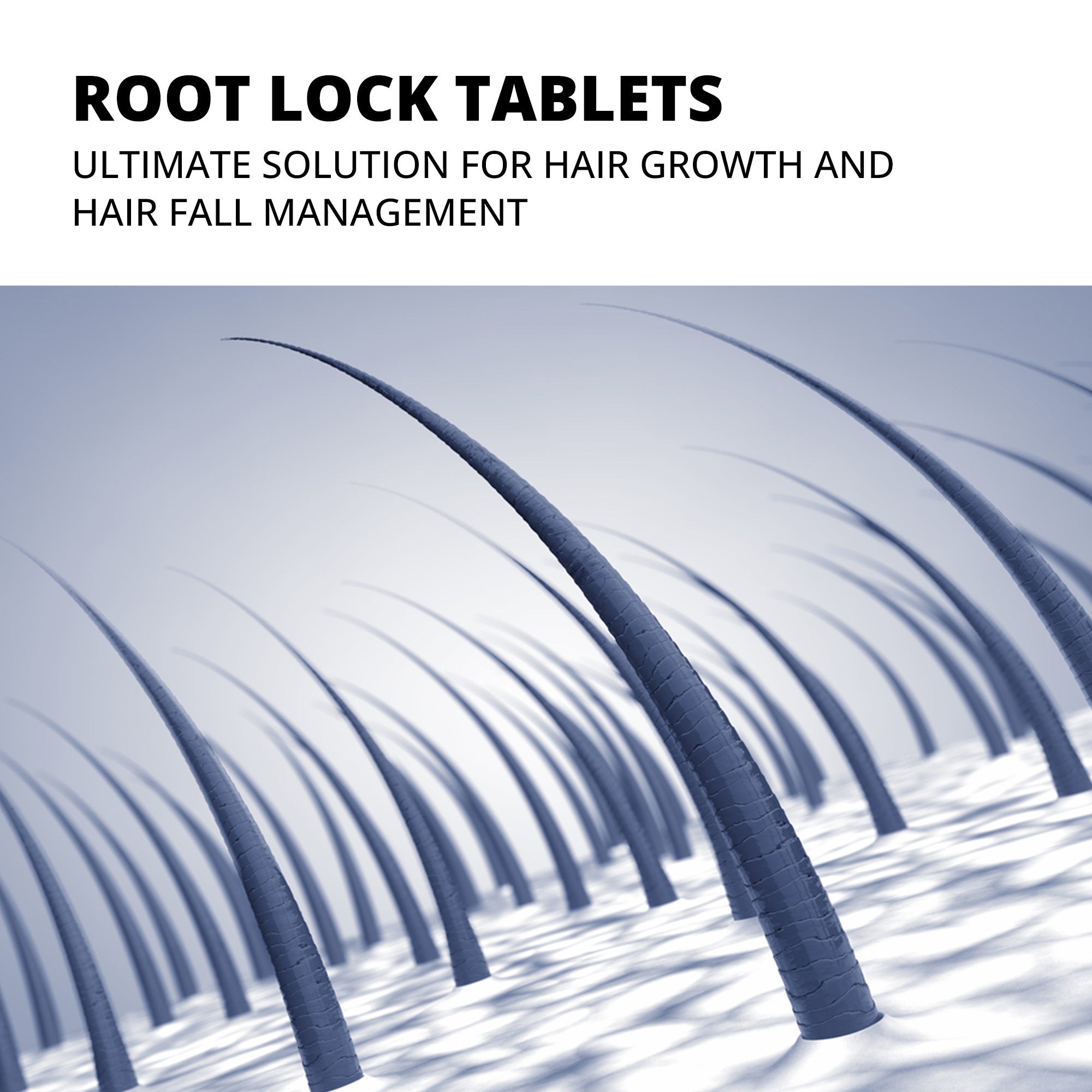 Root Lock Hair Nutrition Tablets for Strength and Growth Support