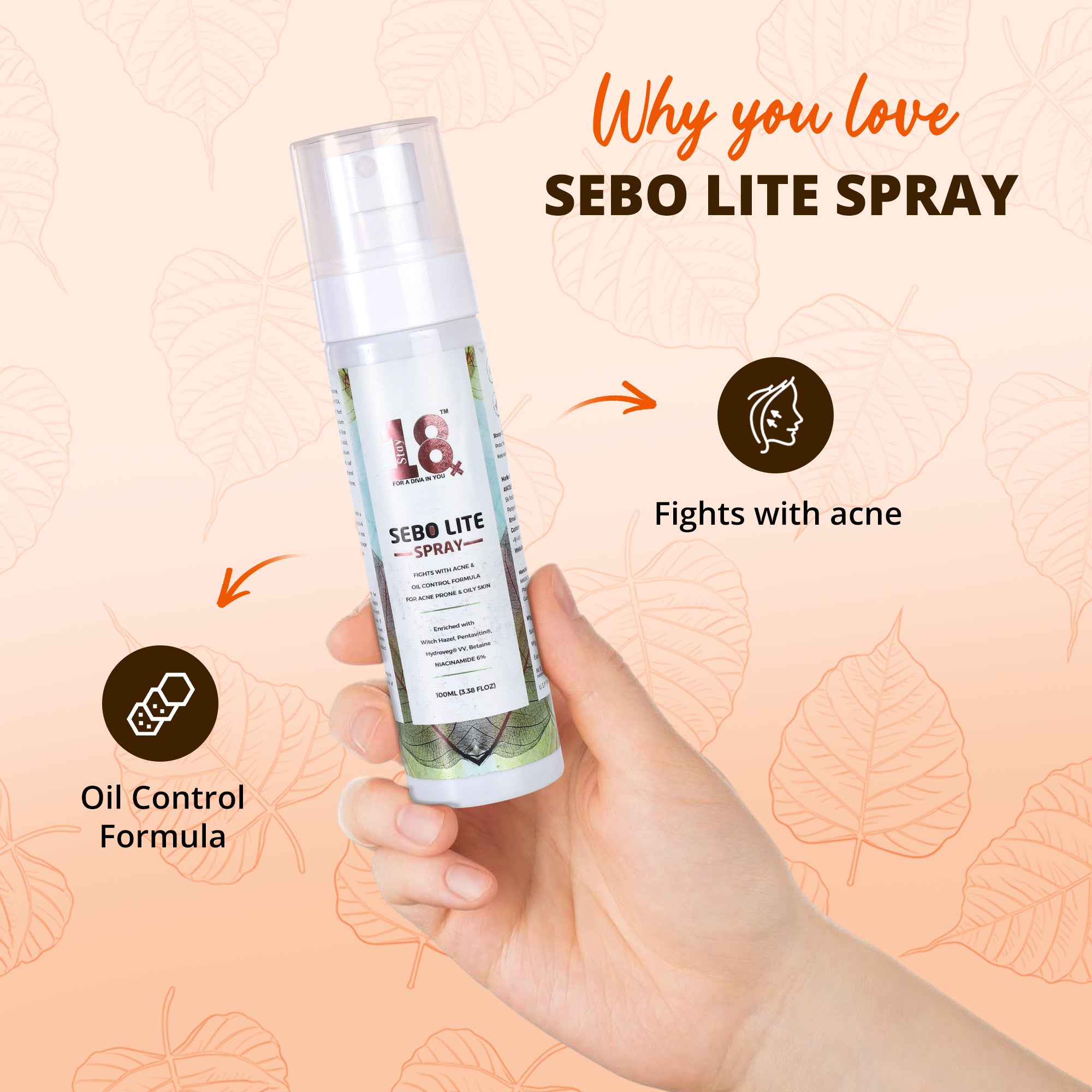 Sebo Lite Oil Control Spray for Acne-Prone and Oily Skin