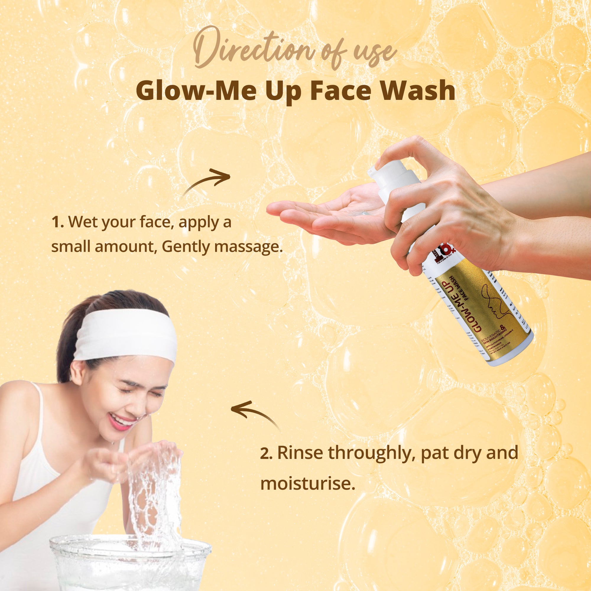 Glow Me Up Brightening Face Wash for Clean and Radiant Skin