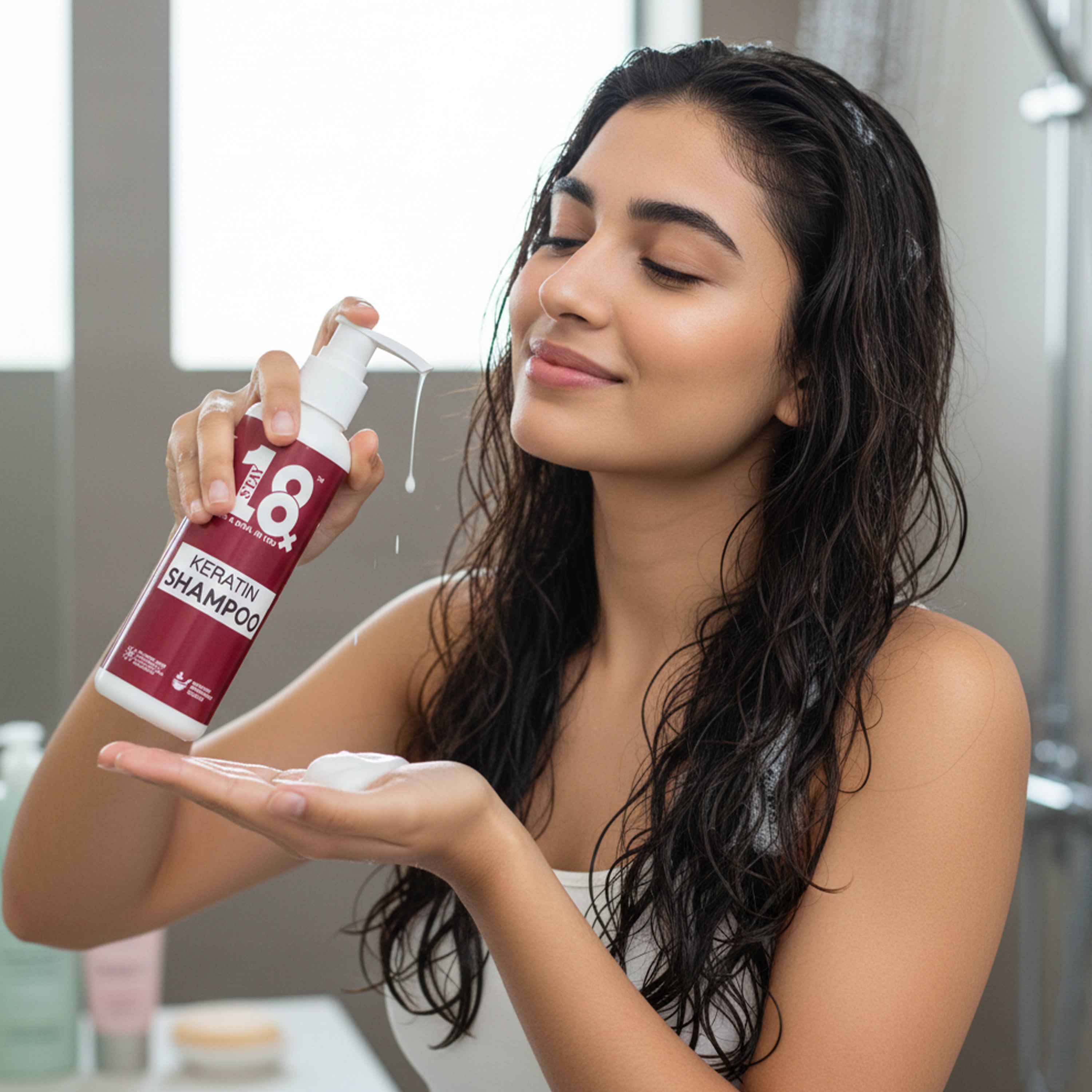 STAY 18 Keratin Shampoo for Smooth, Shiny, and Strengthened Hair