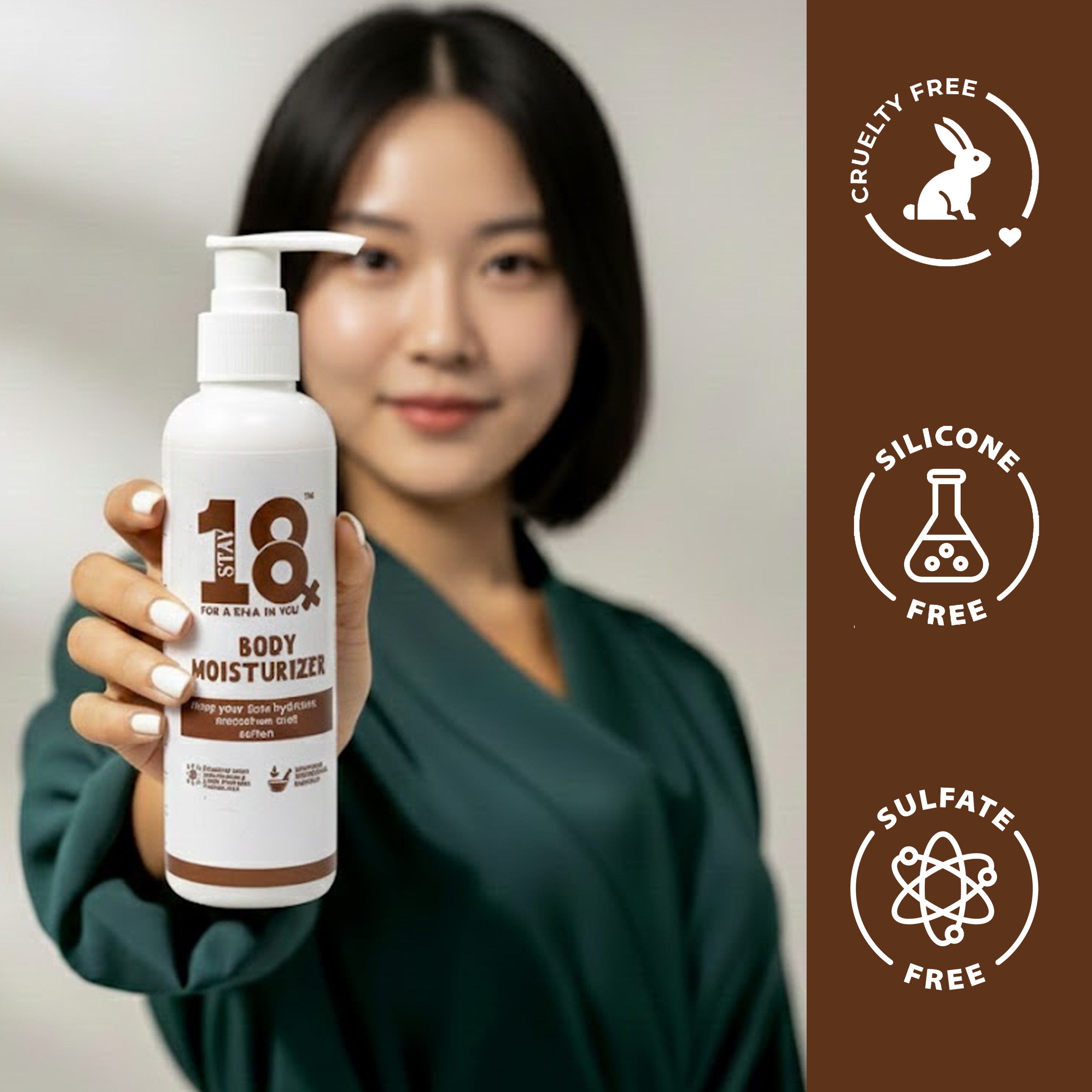 STAY 18 Body Moisturizer for Hydration and Smooth Skin