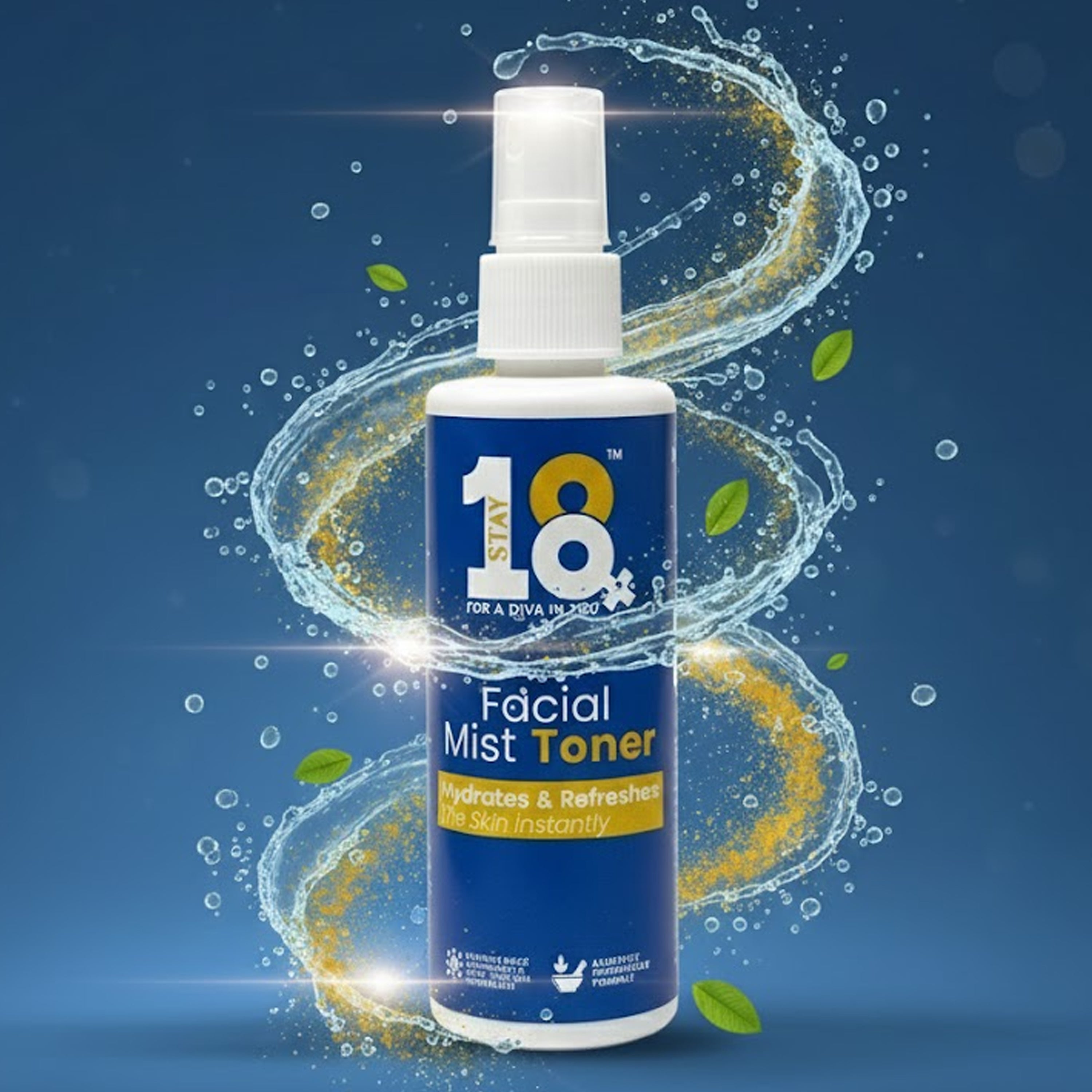 STAY 18 Facial Mist Toner for Hydration and Skin Refreshment