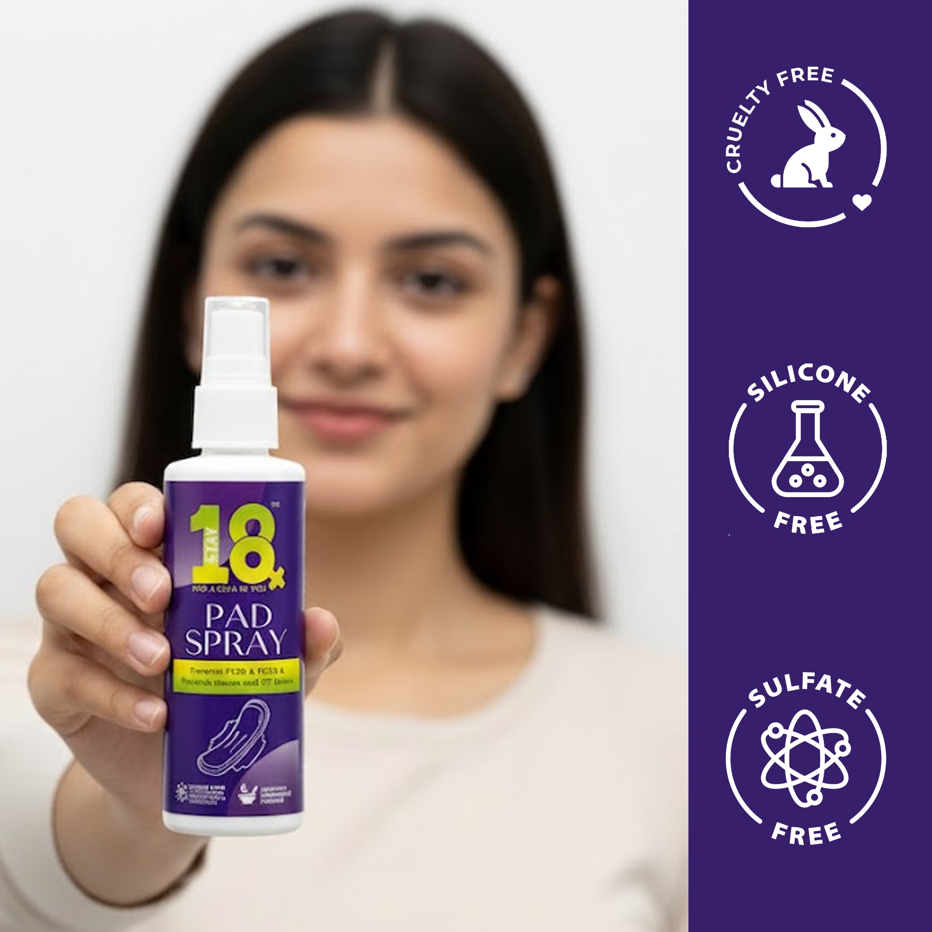 STAY 18 Pad Spray for Feminine Hygiene and Freshness